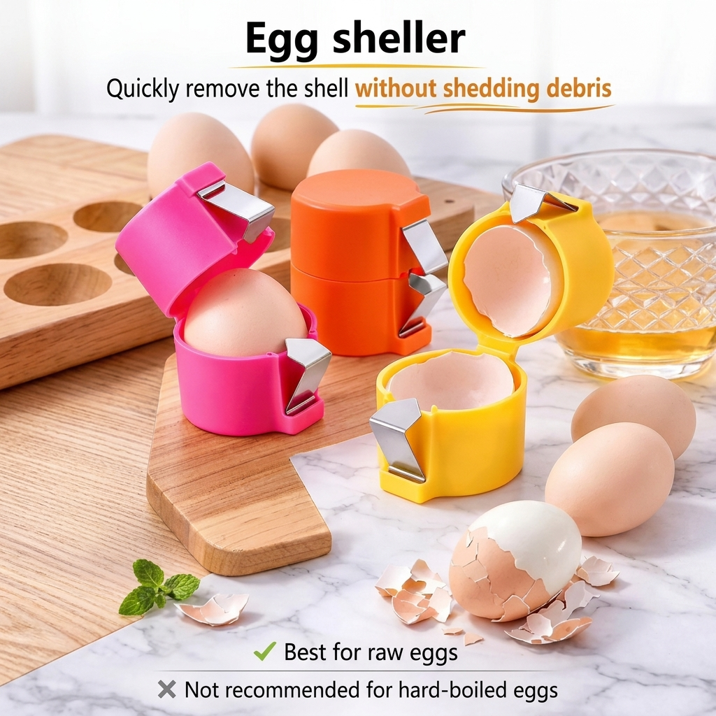 Quick-Cracking Handheld Egg Breaker & Sheller