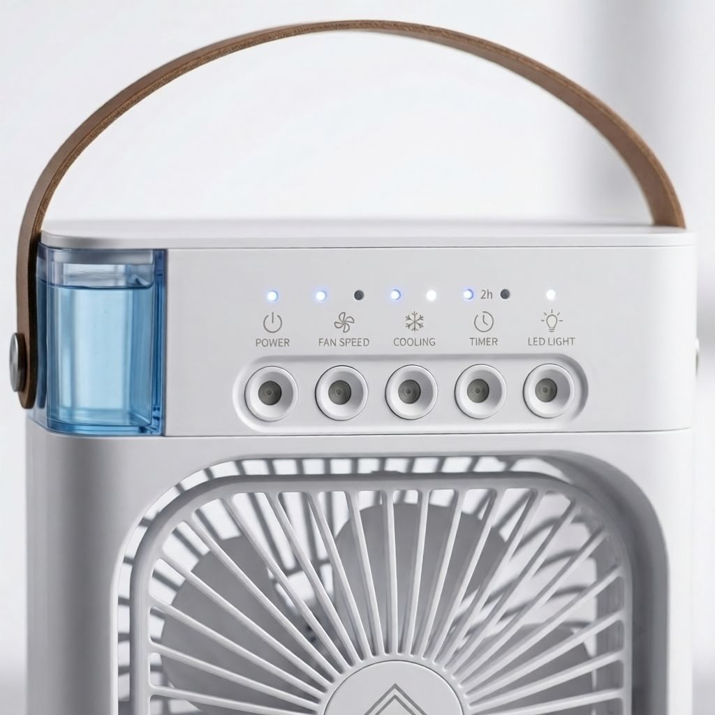 Mini Portable Air Cooler & Humidifier Fan – 3-in-1 Personal AC